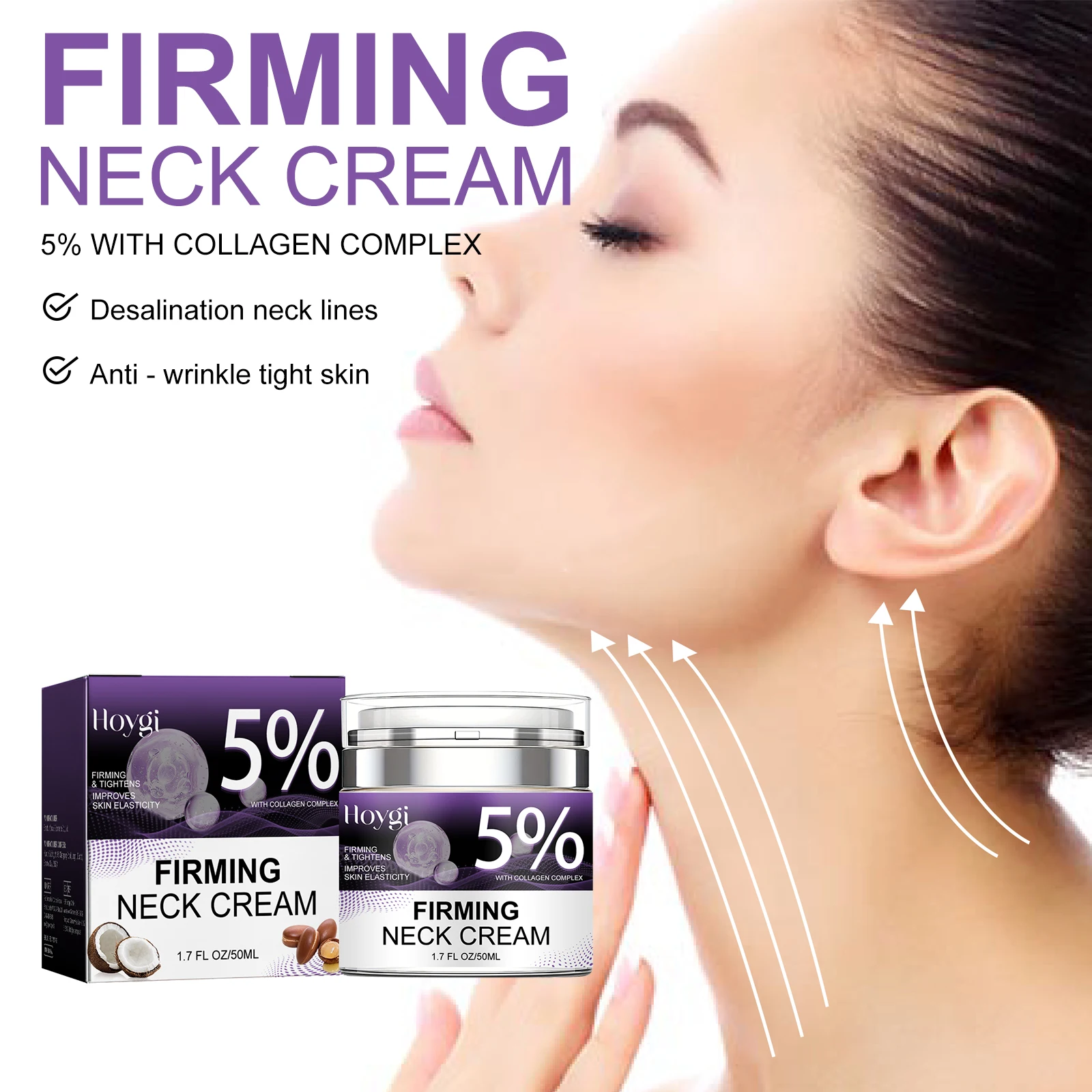 Crema Reafirmante para el Cuello, Hidratación Lipídica Bimética para el Cuello, Reparación del Décolleté Dañado por el Sol, Nutrición Intensa para el Cuello de Pavo, Hidratación Profunda 24 Horas, Absorción Rápida y No Comedogénica, Crema de Masaje de Lujo para SPA en Casa, Vegana y Campeona de la Belleza Limpia