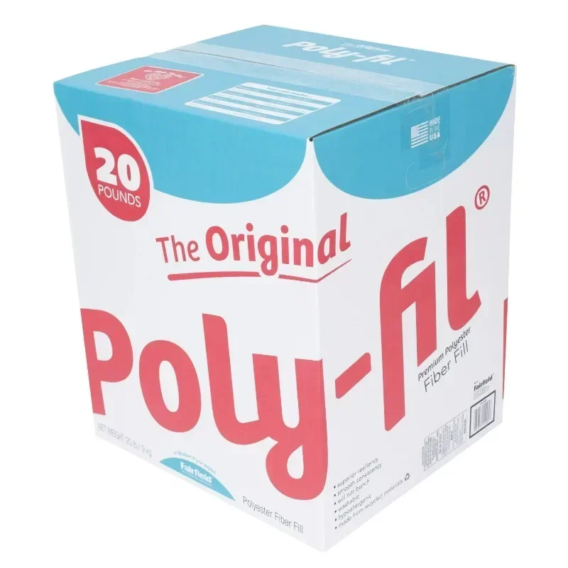 ต้นฉบับ poly- FIL®ไส้โพลีเอสเตอร์พรีเมี่ยมกล่อง20ปอนด์100% เส้นใยโพลีเอสเตอร์ระดับพรีเมียมความสอดคล้องเรียบ