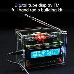 87-108MHZ FM Digital FM Radio Assembly Kit RDA5807 LCD Display DIY Soldered Loose Parts