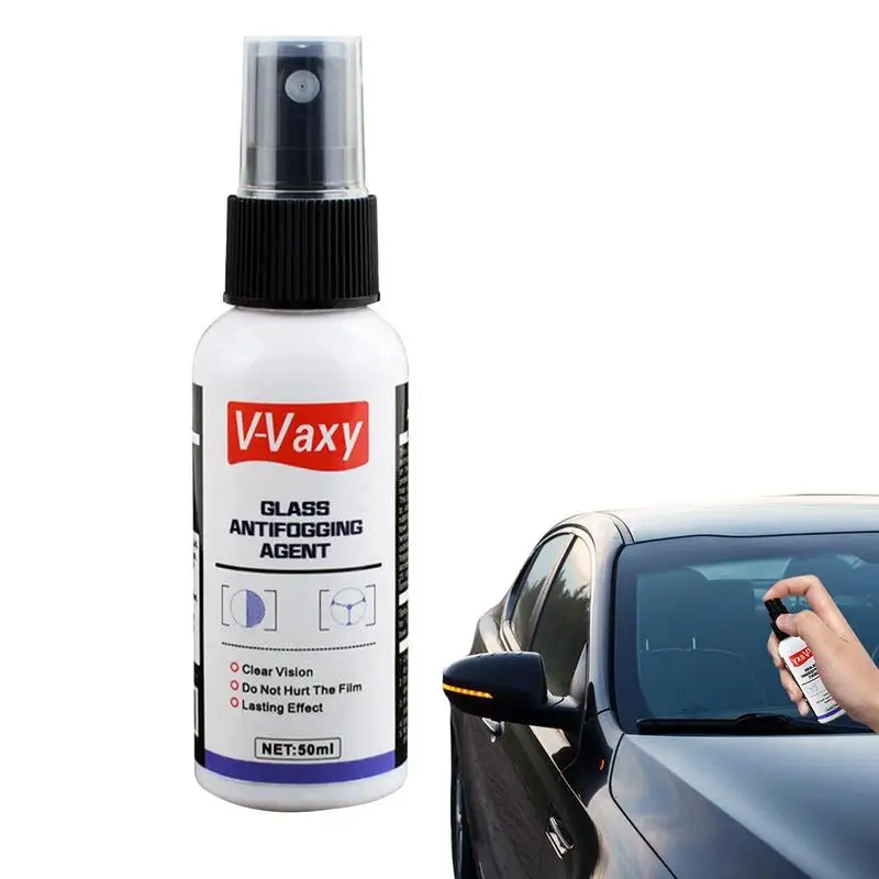 

Anti Fog Spray For Car Windows Portable Car Glass Cleaner Anti-fogging 50ml Windshield Cleaner For Home Windows Shower Doors