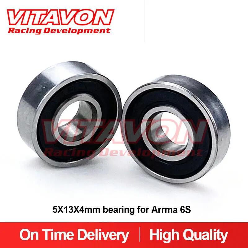 VITAVON Oversized Bearing 5X13X4mm For Arrma 6S Bulkhead Input