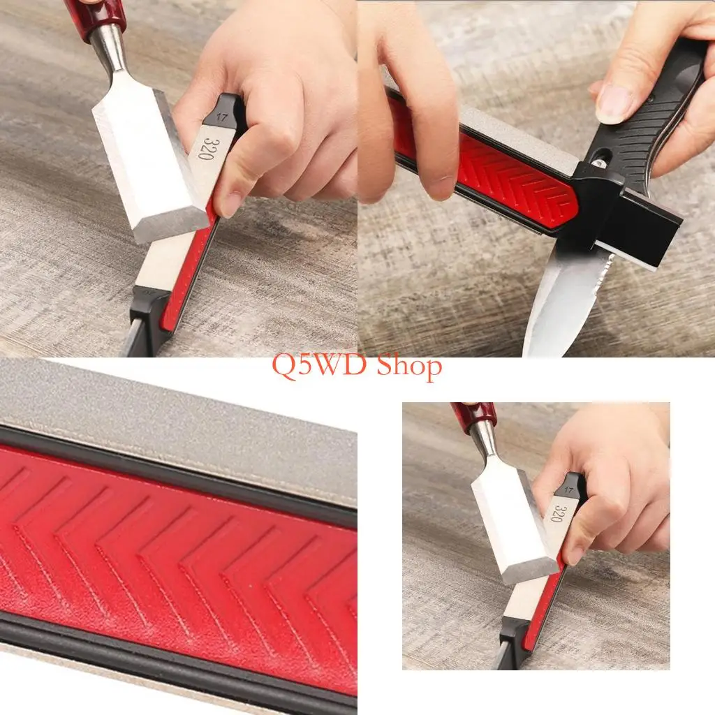 Q5WD Garden Pruners Sharpener Professional Garden Shears Sharpener Manual Sharpening Knife Sharpener for Garden Outdoor