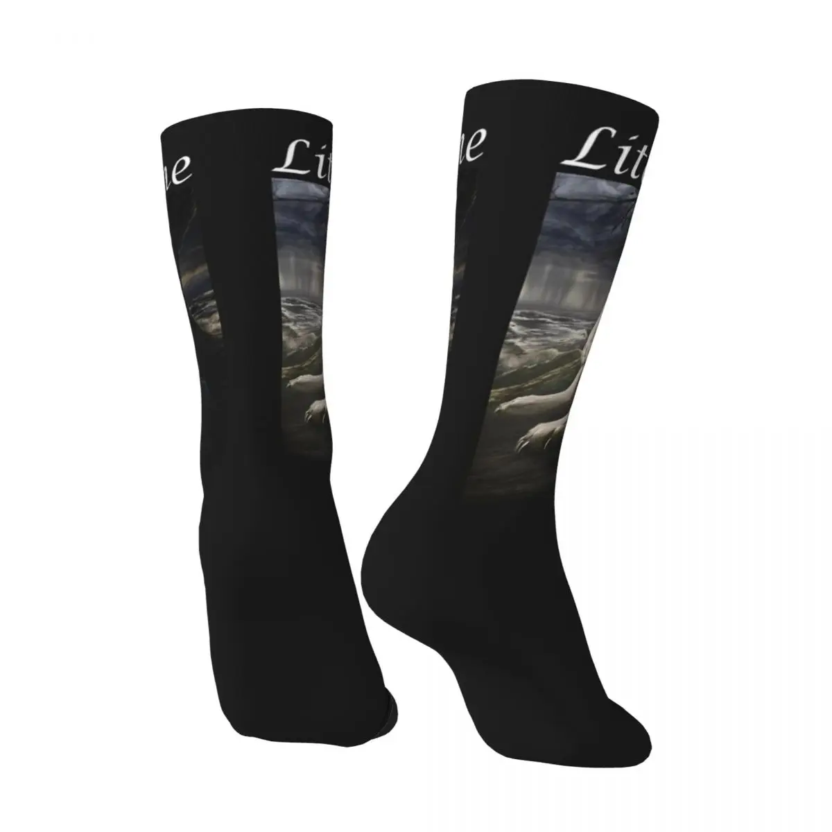 Literally Me Wolf Socks Funny Meme Theme Harajuku Stockings Couple High Quality Outdoor Socks Autumn Pattern Non Slip Socks — zdjęcie 5
