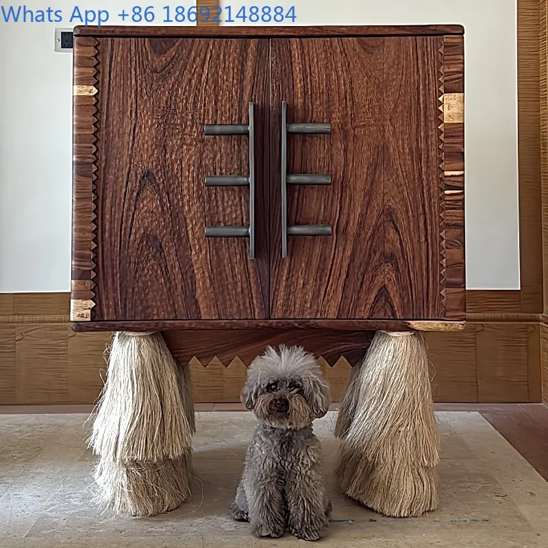 

Итальянский стиль, легкая роскошь, высококачественный художественный винный шкаф из массива дерева, домашний двухдверный квадратный шкаф для хранения