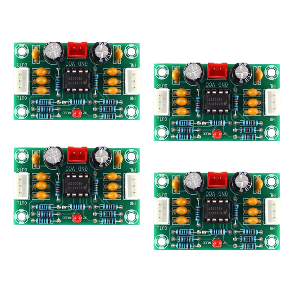 NE5532 Preamplifier Board Multicolor DIY Module Electronic Component for 12V-30V Audio Amplifier and Sound Systems