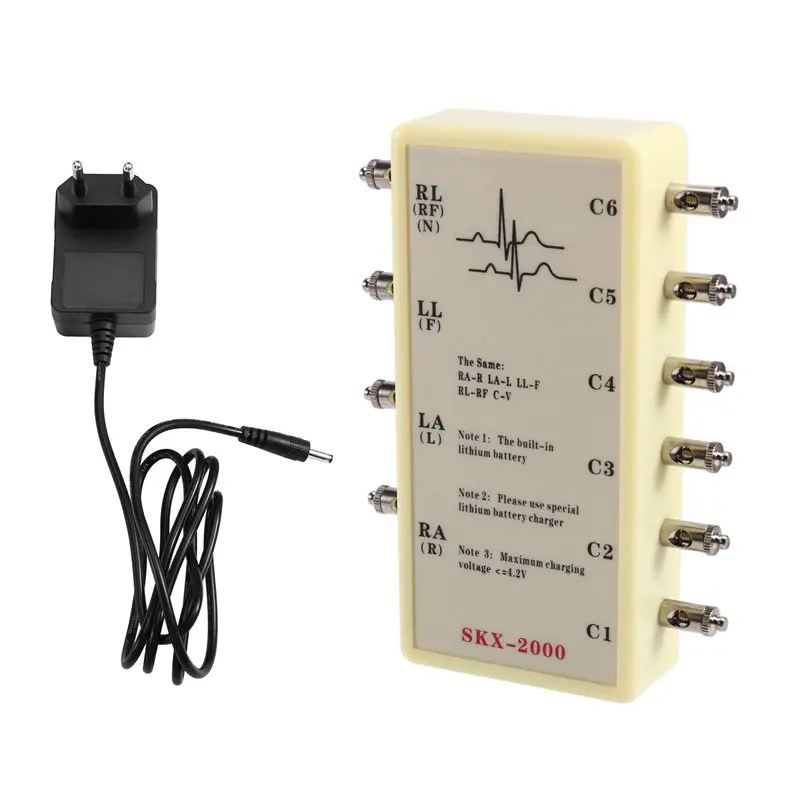 【SLEEK】 générateur de Signal ECG simulé pour électrocardiogramme émulateur ECG simulateur ECG SKX-2000A Instrument de Simulation de prise ue