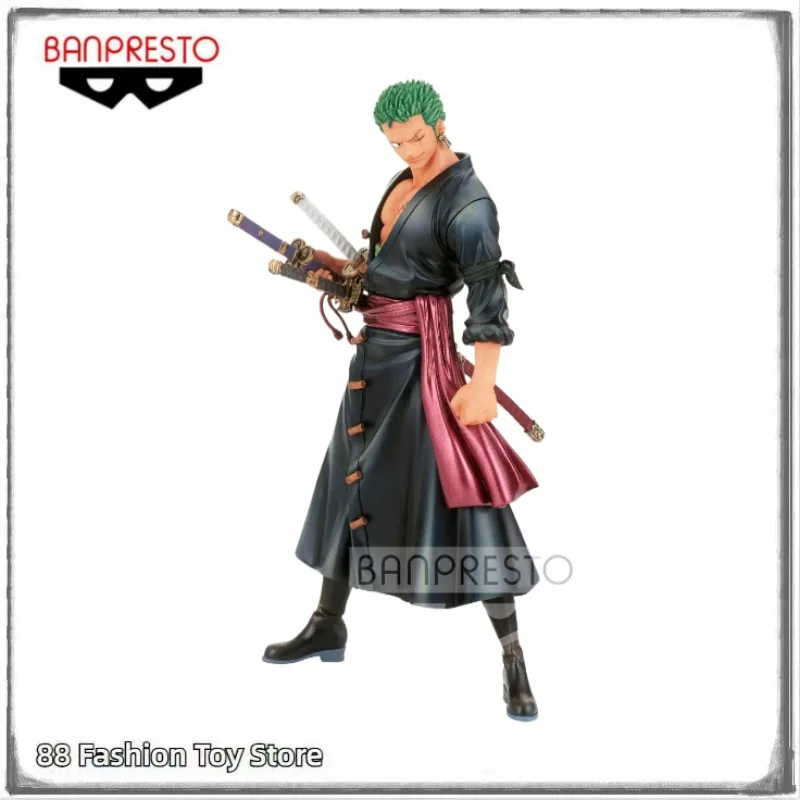 

In Stock Original BANPRESTO One Piece THE GRANDLINE SERIES Roronoa Zoro Anime Figures Toys Gifts Ornaments