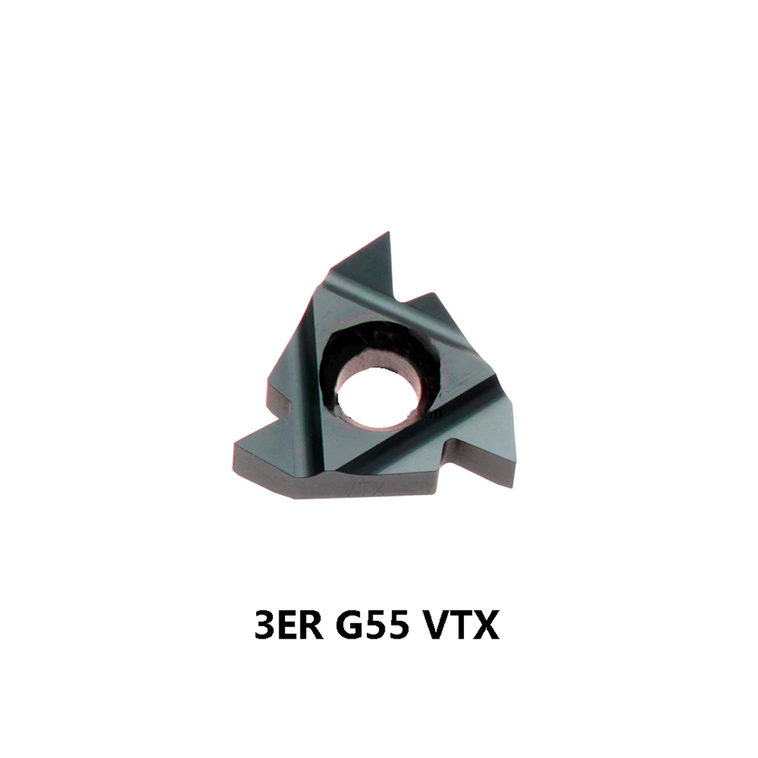 Original 3ER 3IR A55 A60 AG55 AG60 G55 G60 VM7 VTX VKX Threading Metal Lathe Cutting Turning Tools Cutter Carbide Inserts 10pcs