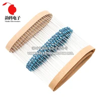 100pcs 1/4W 0R-22M 1% Metal Film Resistor 0.25W 0 2.2 10 100 150 220 270 330 470 1K 2.2K 4.7K 10K 47K 100K 470K 1M 10M 20M ohms 6