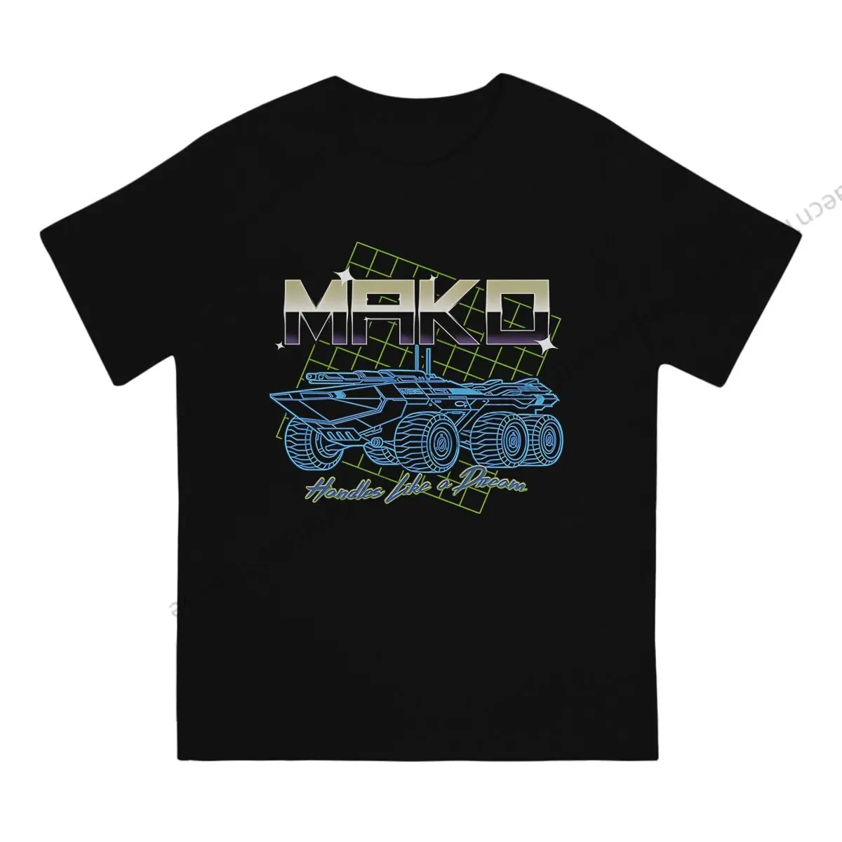 Mass Effect MAKO 70S Tshirt Graphic Men Tops Vintage Summer Cotton Short Sleeve T Shirt