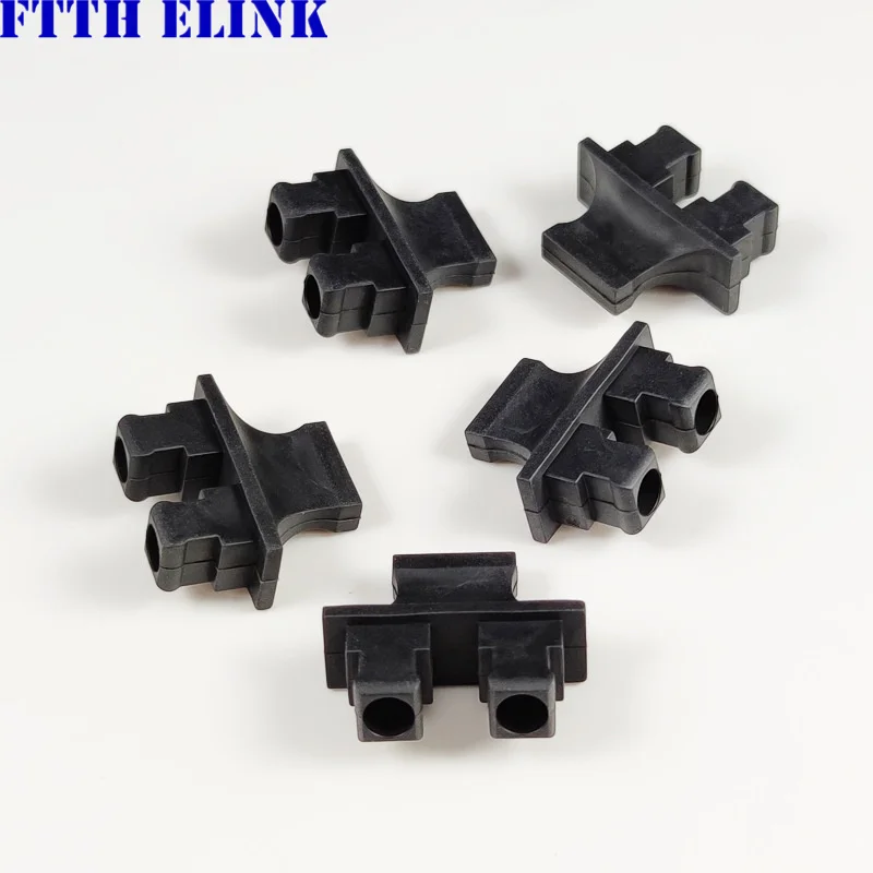 SC duplex dust cap for 1*9 ftth module dual fiber SC DX protective cover soft silicone free shipping ELINK 100pcs