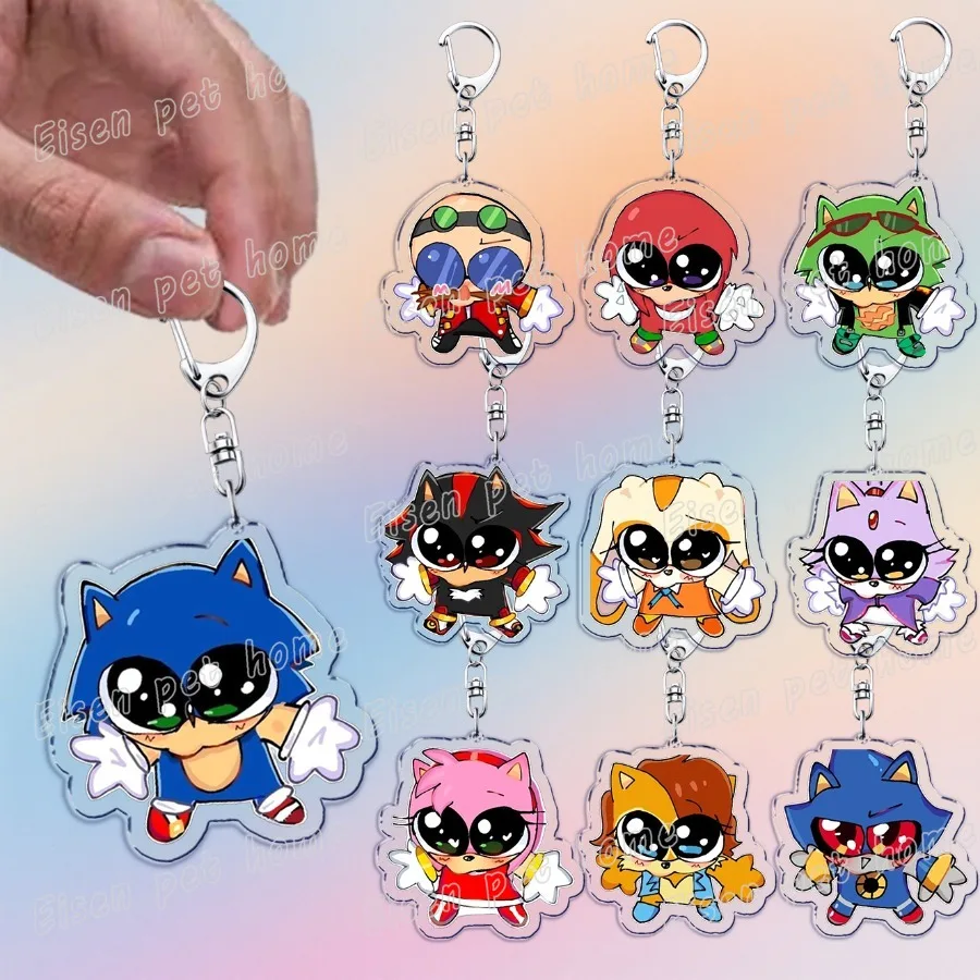 لطيف الكرتون القنفذ المفاتيح الاكسسوارات حقيبة سحر أنيمي الحيوان ميمي سلاسل المفاتيح Keyrings مجوهرات المشجعين هدية
