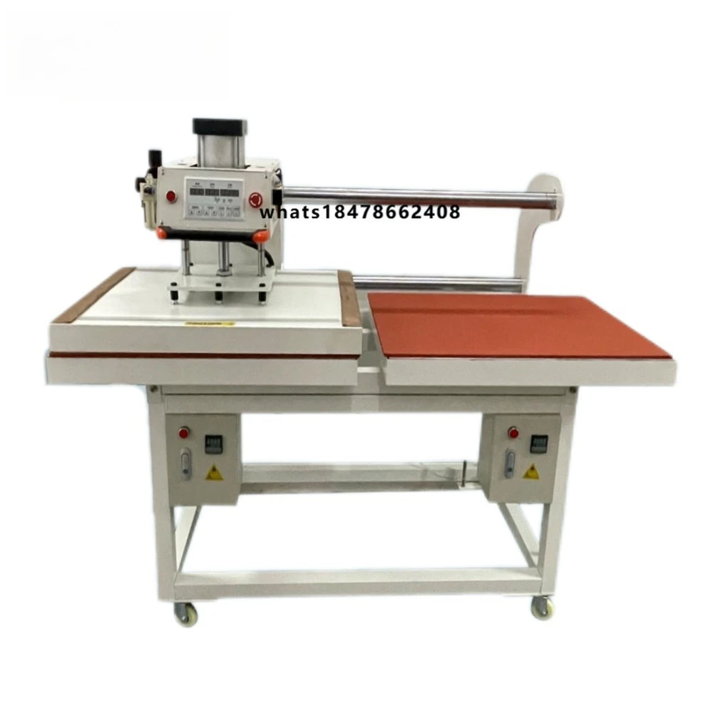 JY-6080 Dual-Station Thermal Transfer Machine 600x800 Semi-Automatic Heating Press Dual-Temperature Industrial Garment Pressing