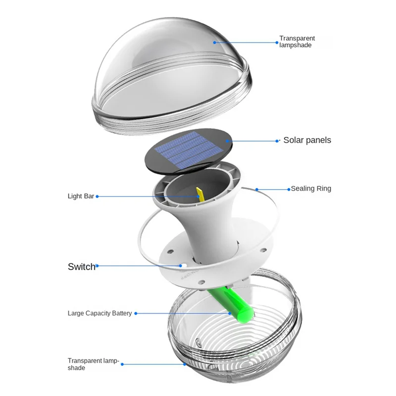 

ABXD 2X LED Solar Floating Light Waterproof Swimming Pool Lamp Color Changing Garden Decoration Lawn Lights For Fountain Pond