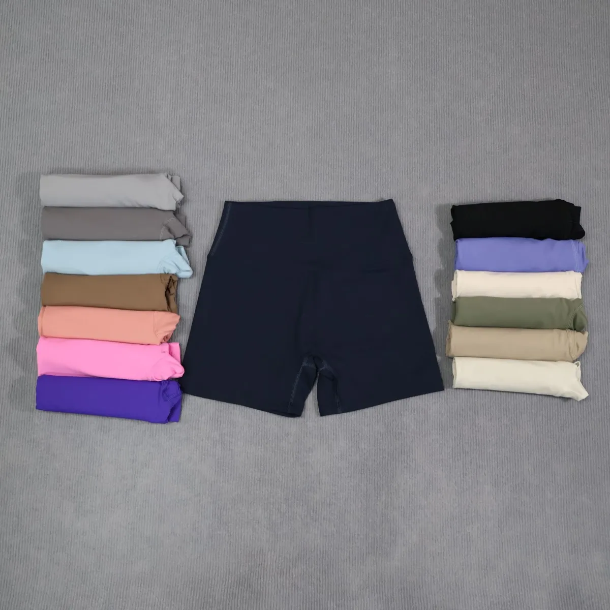 Hochgeschnittene Damen-Sportshorts Push-Up Gym-Leggings Weiche Schnelltrocknende Workout-Fitness-Laufbekleidung Yoga-Trainingsshorts – Detail 36