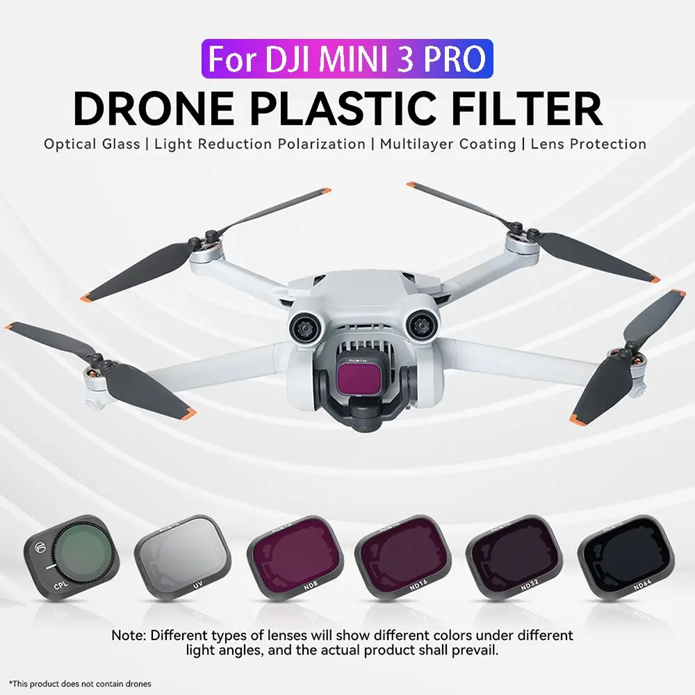 Filtre de importateur bricolage pour DJI Mini 3 Pro, objectif de caméra, kit Pound, UV, CPL, ND 6, 16/32, lentille en verre optique, accessoires de