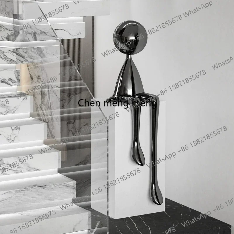N138  Modern simple figure sitting large ornament art sculpture porch aisle villa, decoration