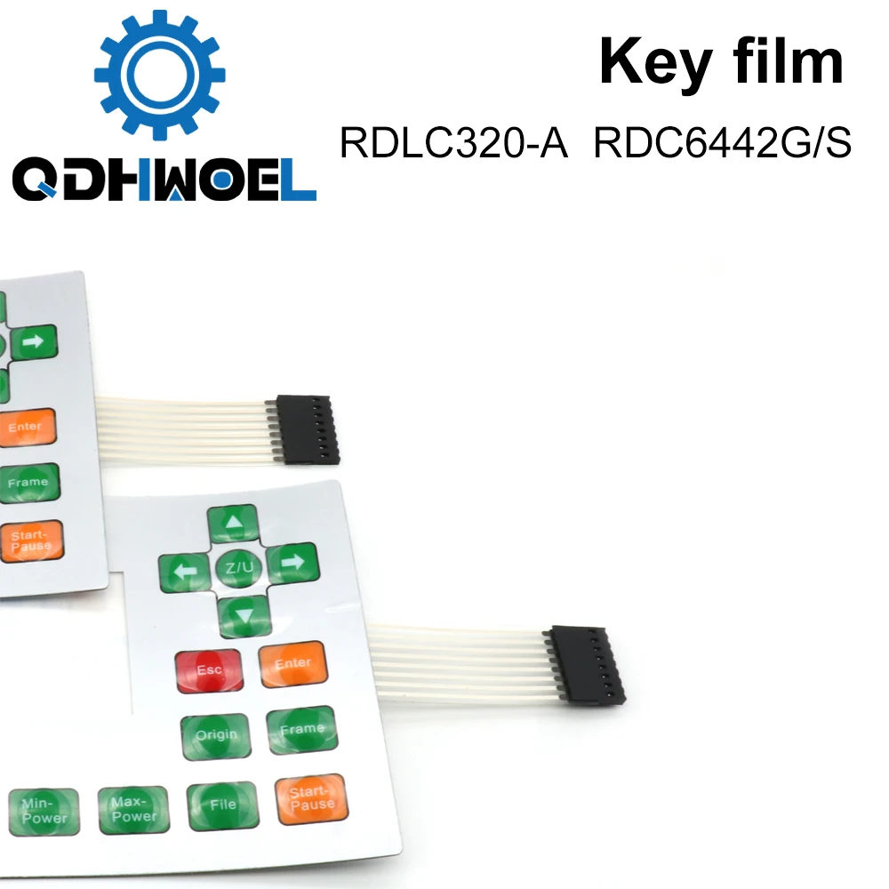 QDHWOEL Ruida Membrane Switch for RDLC320-A RDC6332G RDC6332M RDC6442S RDC6442G Key Film Keyboard Mask