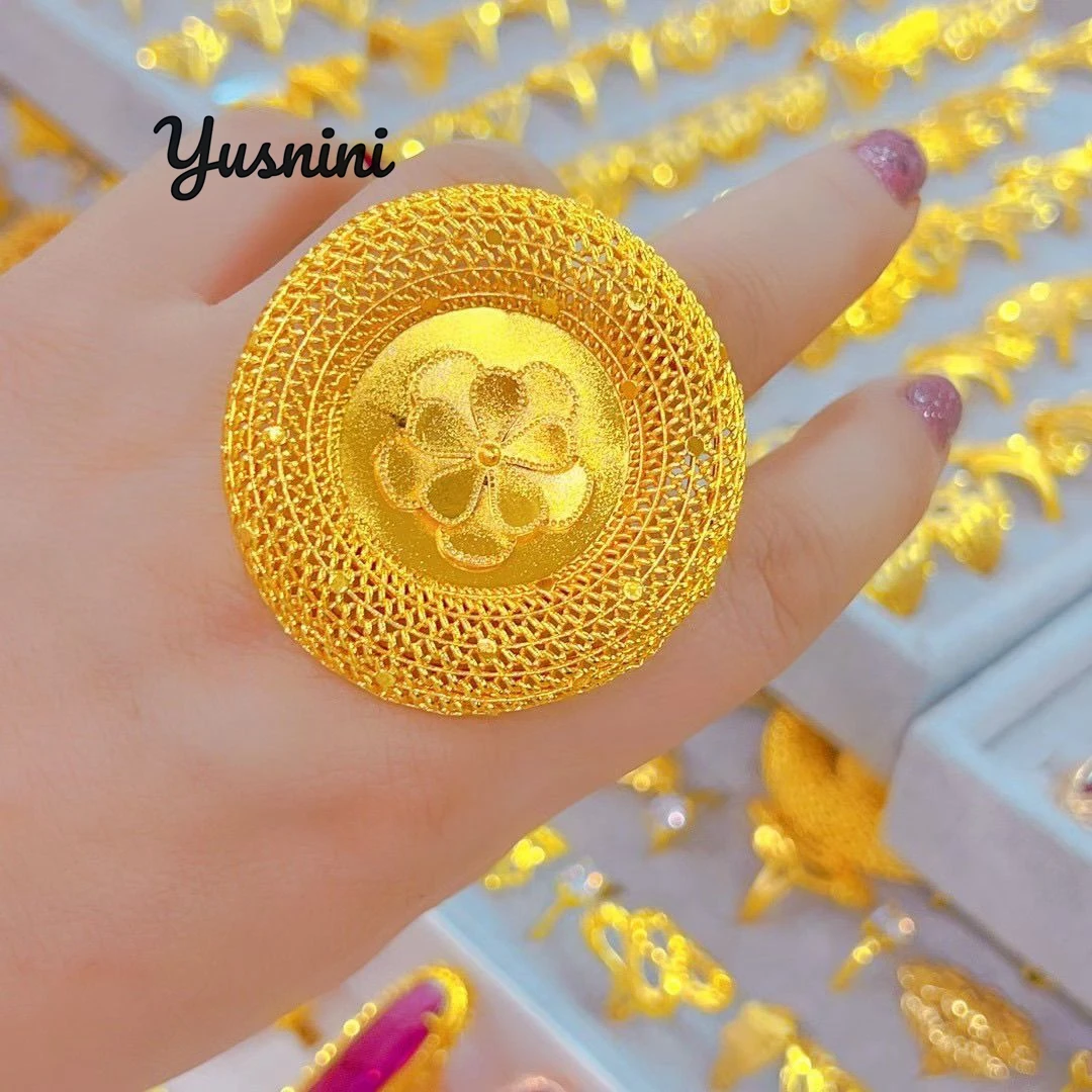 

Новое модное французское кольцо с покрытием из 24-каратного золота для парных украшений для свадебной вечеринки DD10730