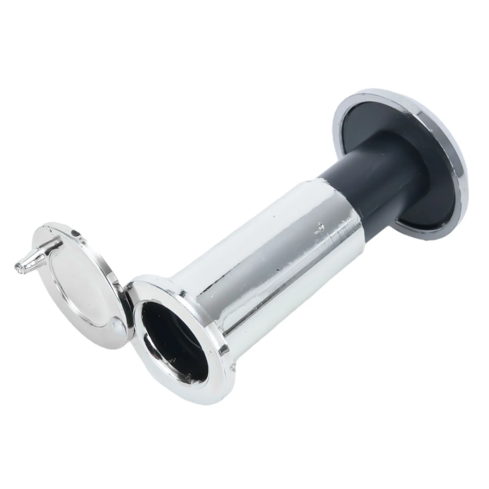 

Tool Door Viewer Silver Tone Wide Angle Metal Housing With Threaded Tube 1pcs 220 Degree Door Peephole Glass Lens