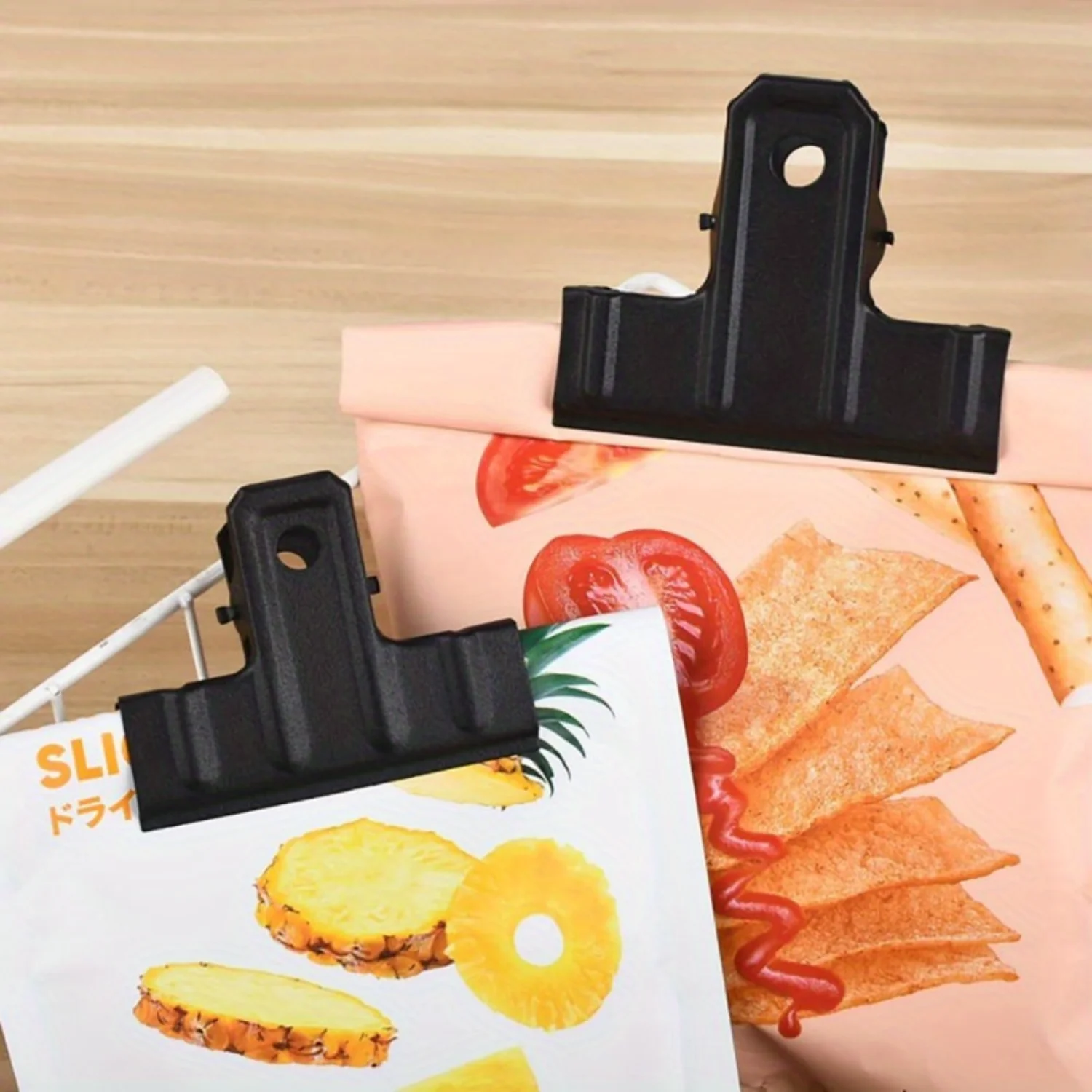 Pinces à papier en métal noir extra-larges de 3 pouces, 10 pièces – Pinces à reliure robustes pour l'organisation du bureau