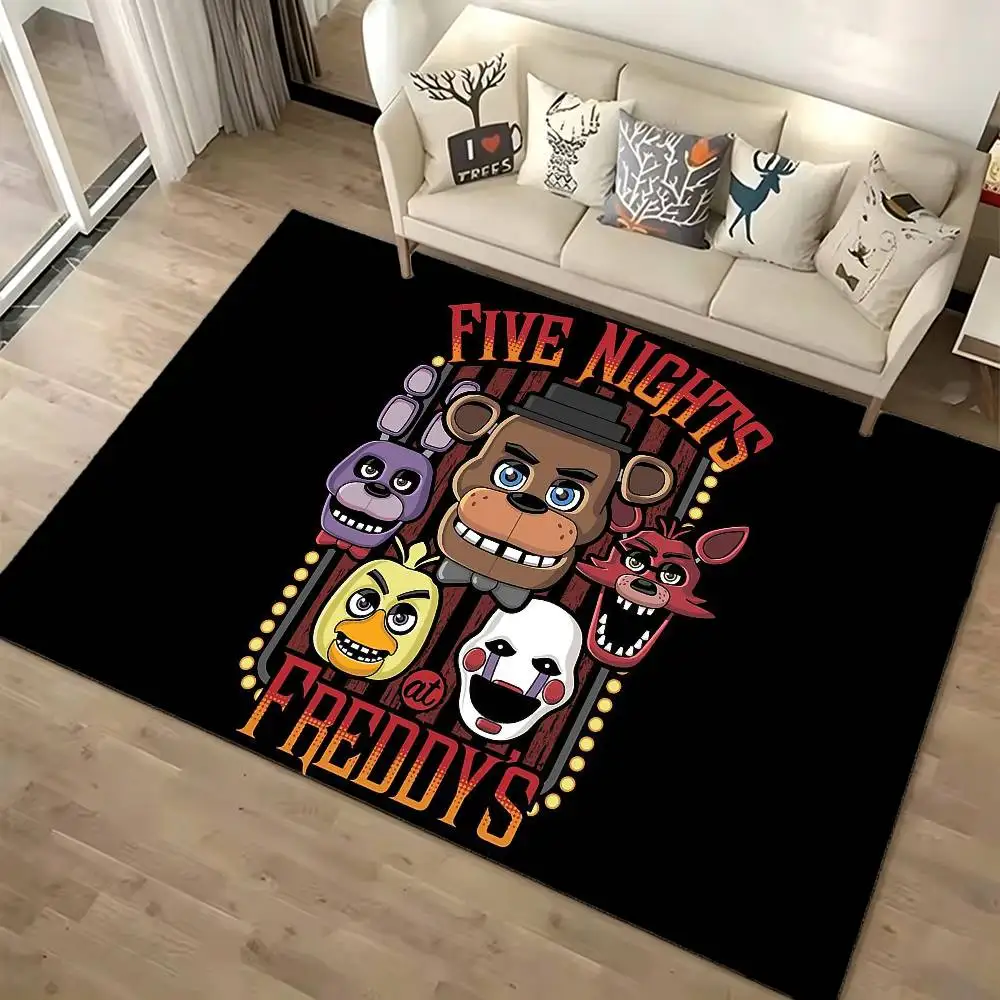 F-Five Game night at freddys Floor Mat Bathroom Absorbent Mat Rugs Simple Door Dirt-resistant Mat Home Kitchen Mat