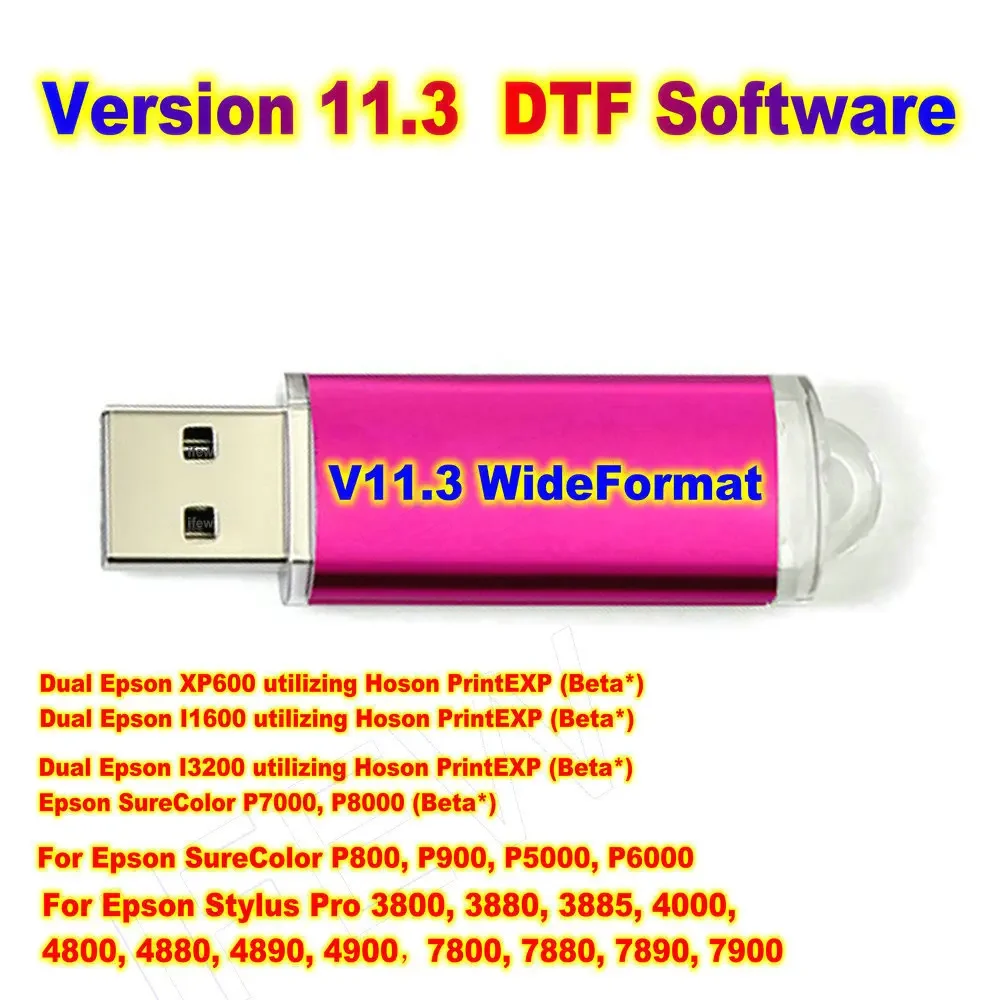 

Version 11.3 DTF Printing Software V11.3 Rip USB for Epson EcoTank ET5800 ET5850 ETL8180 I1600 XP600 I3200 RIP Ver 11.3 Dtf Kit