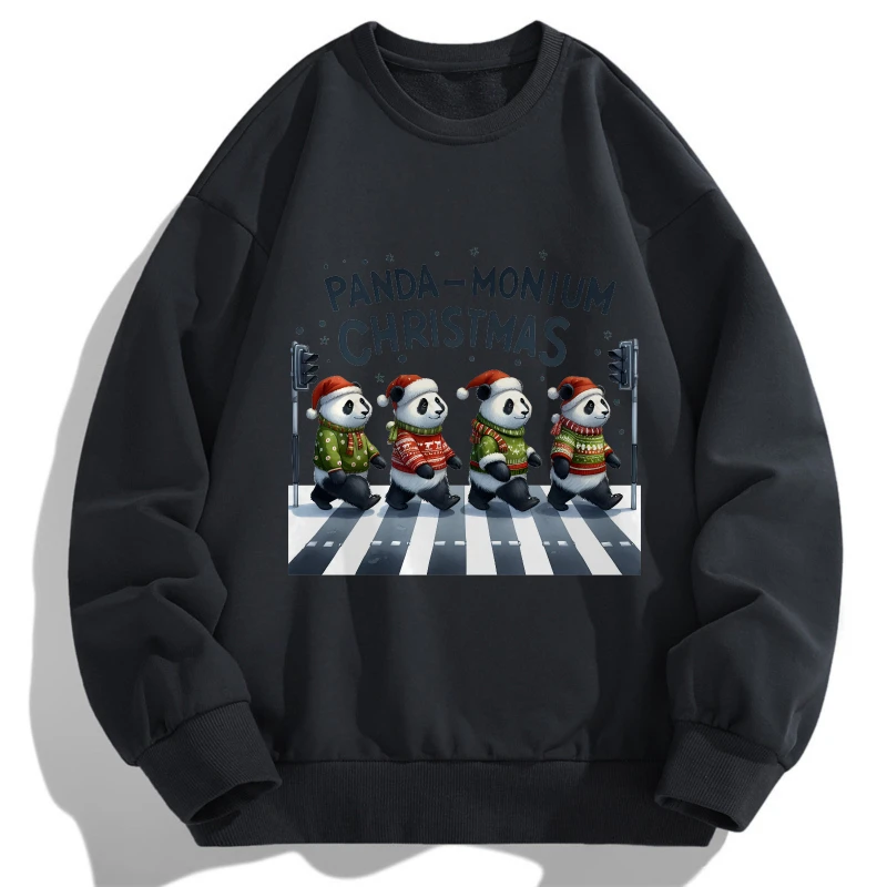 

2025 Four graffiti prints of national treasures tops Christmas Print Long Sleeve T Shirt Casual O Neck Spring Autumn Fashion Top