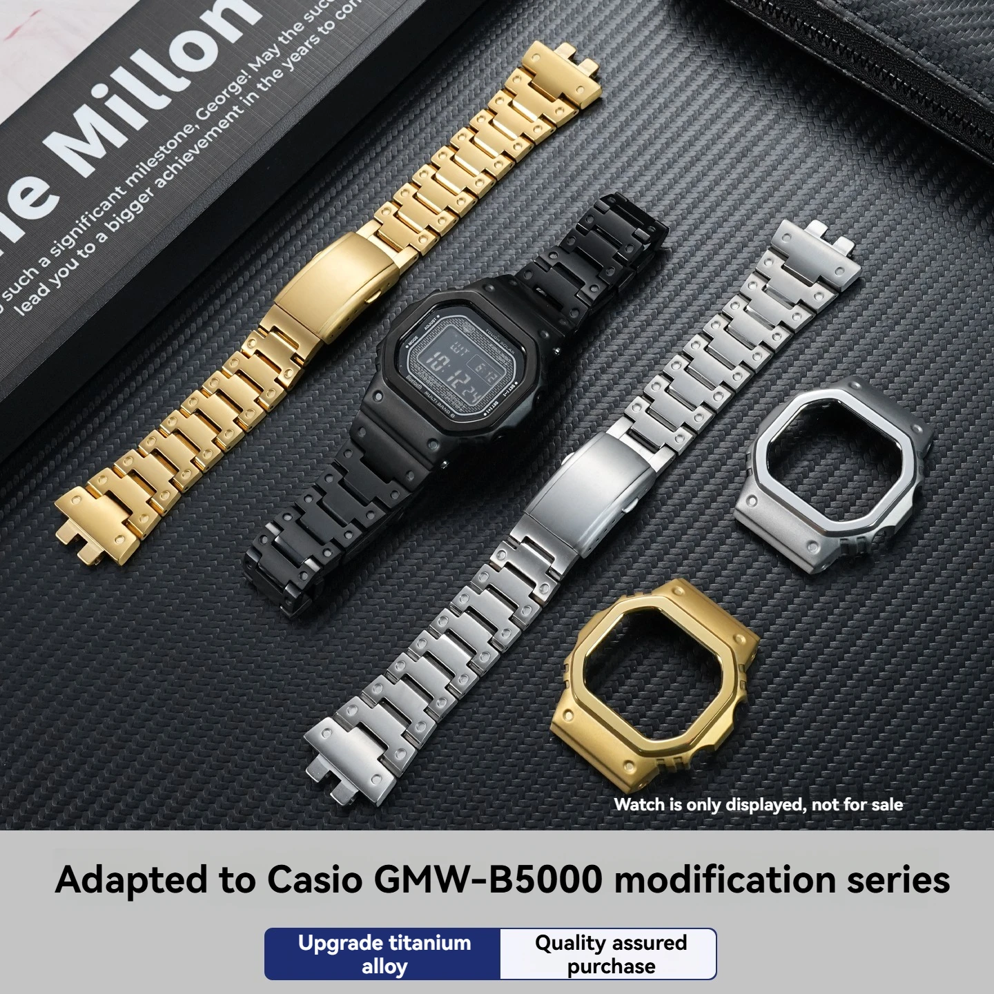 

Комплект для модификации GMW-B5000 из легкого титанового сплава, полностью титановый корпус и браслет для часов Casio G-Shock Square