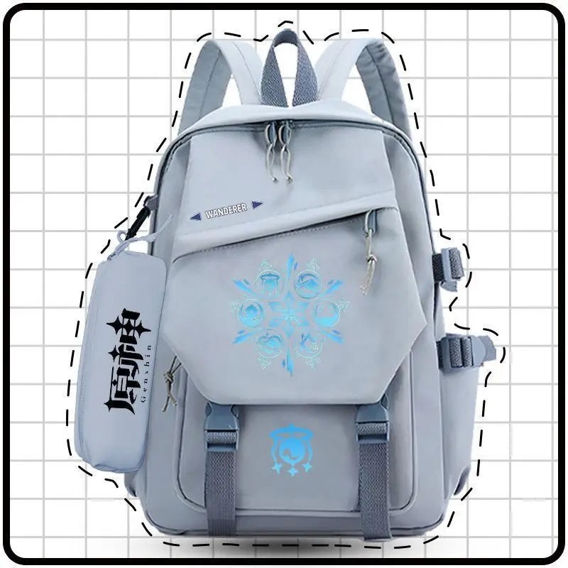 Genshin Impact Collaboration Merchandise Cartoon Backpack For Elementary And Middle School Boys, Large Capacity 2024 New ANI