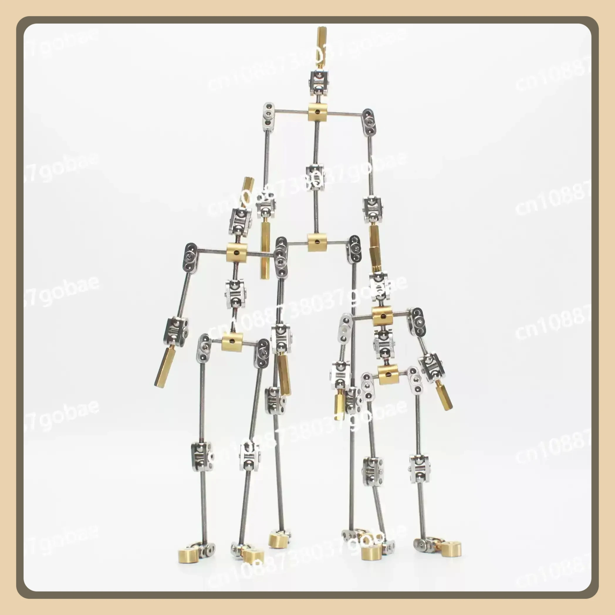 Standard metal adjustable and freeze motion animation skeleton, animated character skeleton