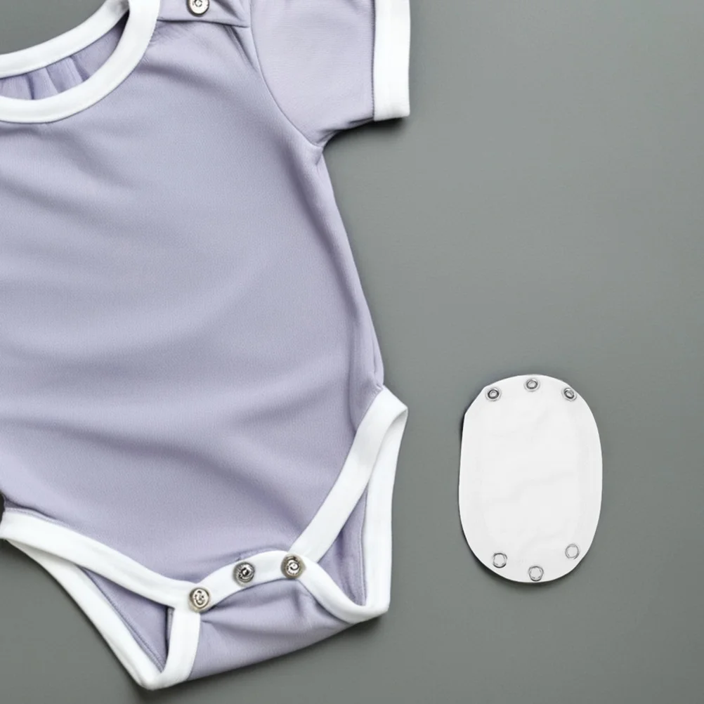

2Pcs Baby Grow Extender Double Layer Cotton Snap Button Adjustable Bodysuit Length Extender Comfortable for Newborn Infant Boys