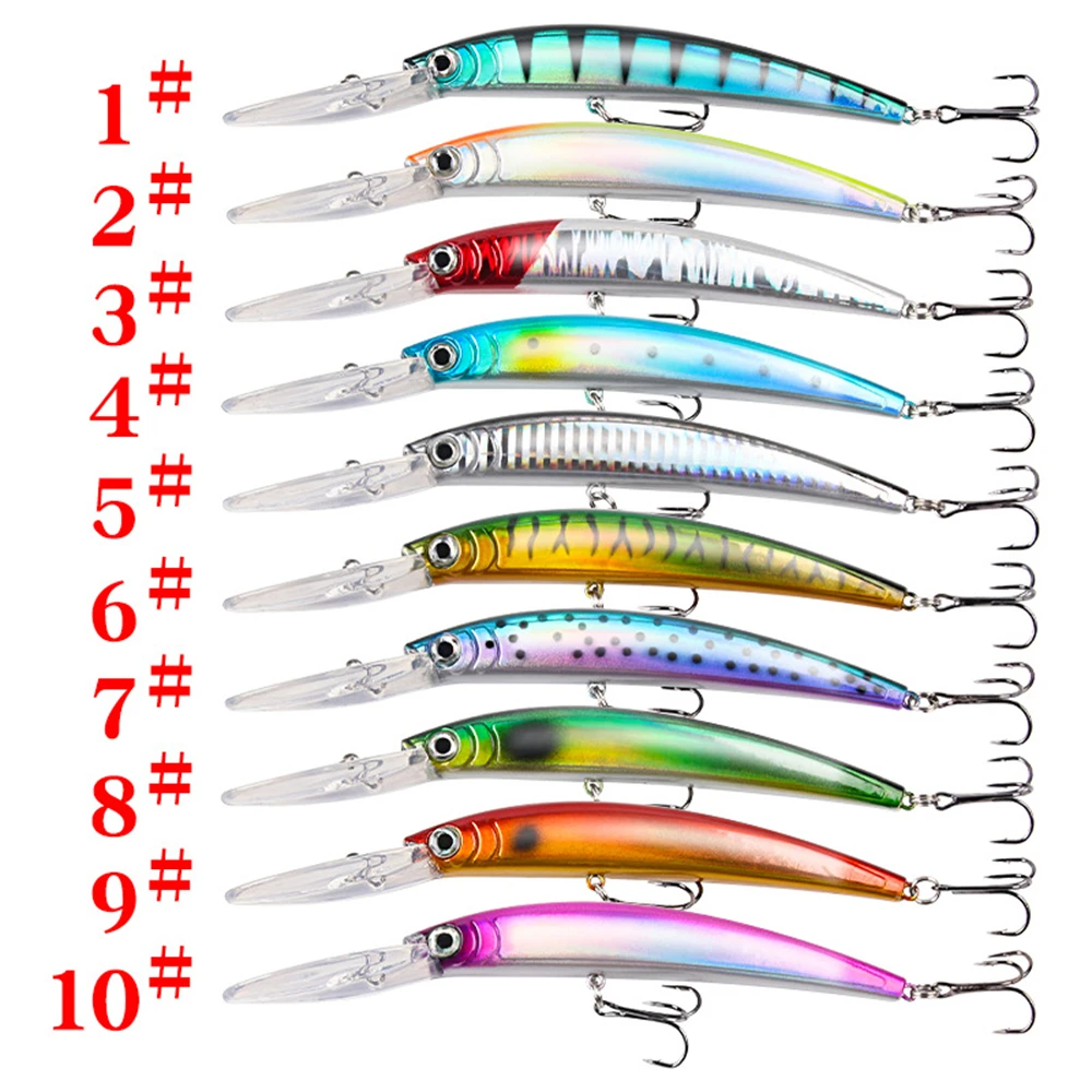 1PCS Bionic Minnow Fishing Lure Bass Trolling Artificial Hard Bait 17.5cm 16g Crankbait Wobblers 3D Eyes for Fishing Carp Pesca