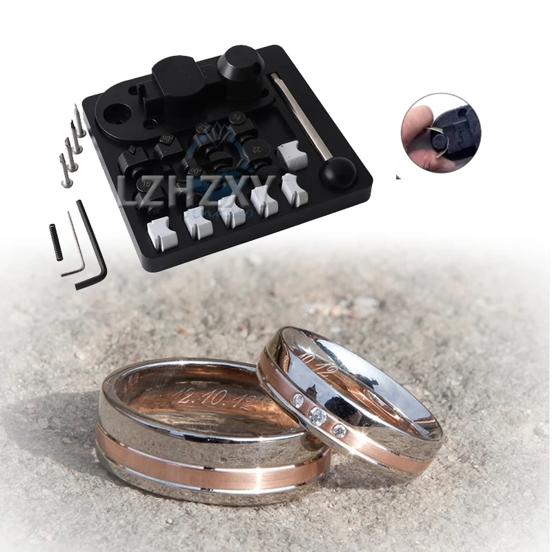 Doblador de anillos, máquina dobladora de anillos Manual pequeña, herramienta de formación de joyería, Kit de redondeo rodante de cobre y oro, plata multifunción