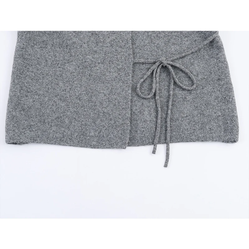 سترة نسائية موضة 2025 معاطف قصيرة محبوكة ومربوطة سترات فضفاضة غير رسمية عالية الشارع للنساء ملابس خارجية جديدة بأكمام طويلة #5