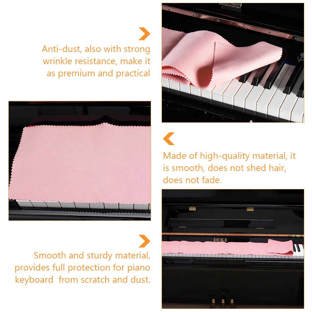 Thickened Cloth Piano Keyboard Cover Smooth Material Anti Dust Fabric Parts Accessories Sturdy Protector Lightweight Breathable