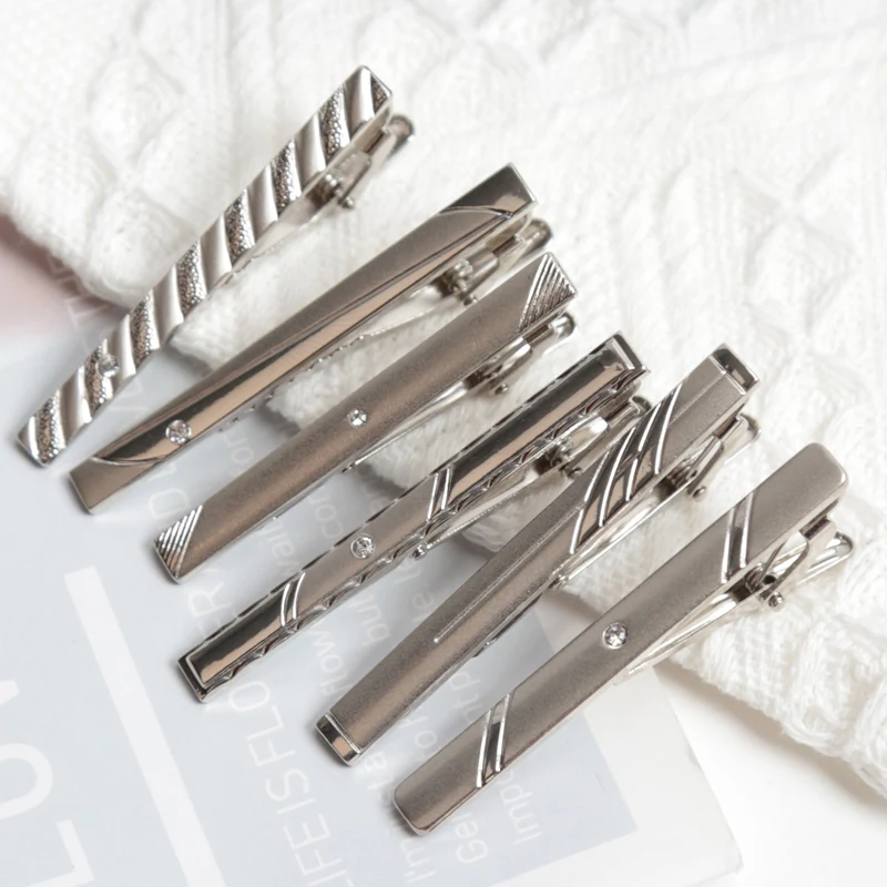 

Мужской зажим для галстука Мужская металлическая простая застежка-стержень Практичная застежка для галстука Дизайн делового костюма Свадебный костюм Зажим для галстука Аксессуары для галстука