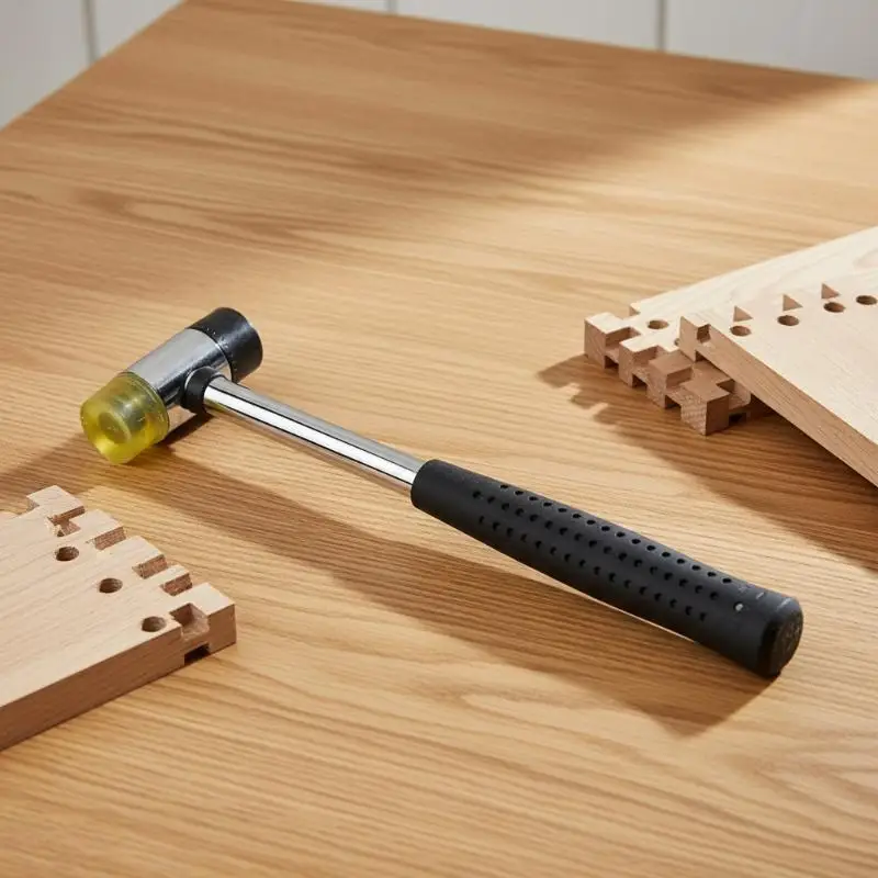 Double-sided Soft-tap Rubber Mallet, Multi-functional Glass Window Molding Hammer, Nylon Head Rubber Mallet