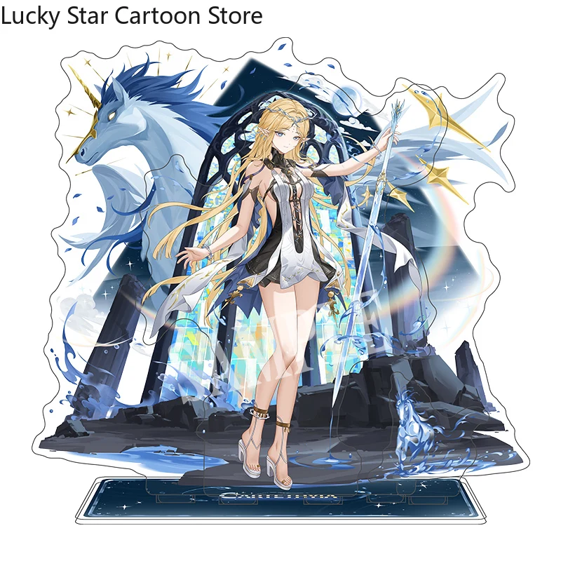 Cosplay Anime Wuthering Waves Cartethyia Acrylic Desktop Stand Model Plate Figure Collection Desktop Standing Sign Gift Xmas New