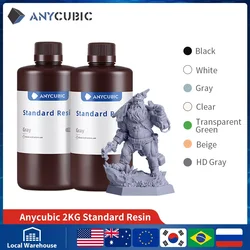 ANYCUBIC Resina sensible a los rayos UV Alta precisión Resina UV de curado rápido LCD Materiales de impresión de impresora 3D para Photon Mono X