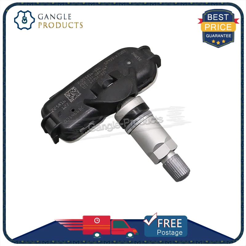 Capteur TPMS 52933-A7000 pour Hyundai Elantra Coupé et Kia Forte, Système de permission de Pression TPMS, 315Mhz, 4 Pièces