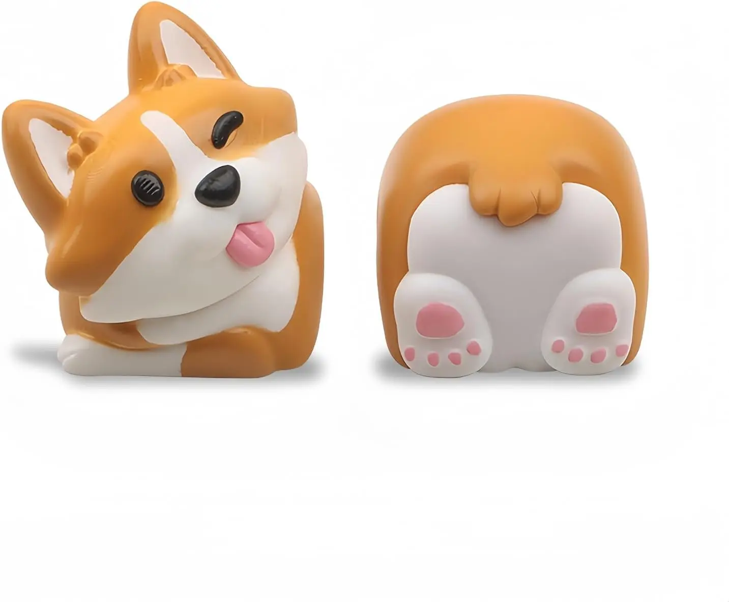 

Cute Dog Keycaps Custom Keyboard Keycaps for Cherry MX Switches Mechanical Gaming Keyboard Anime Replacement R4 Keycap (Yellow)
