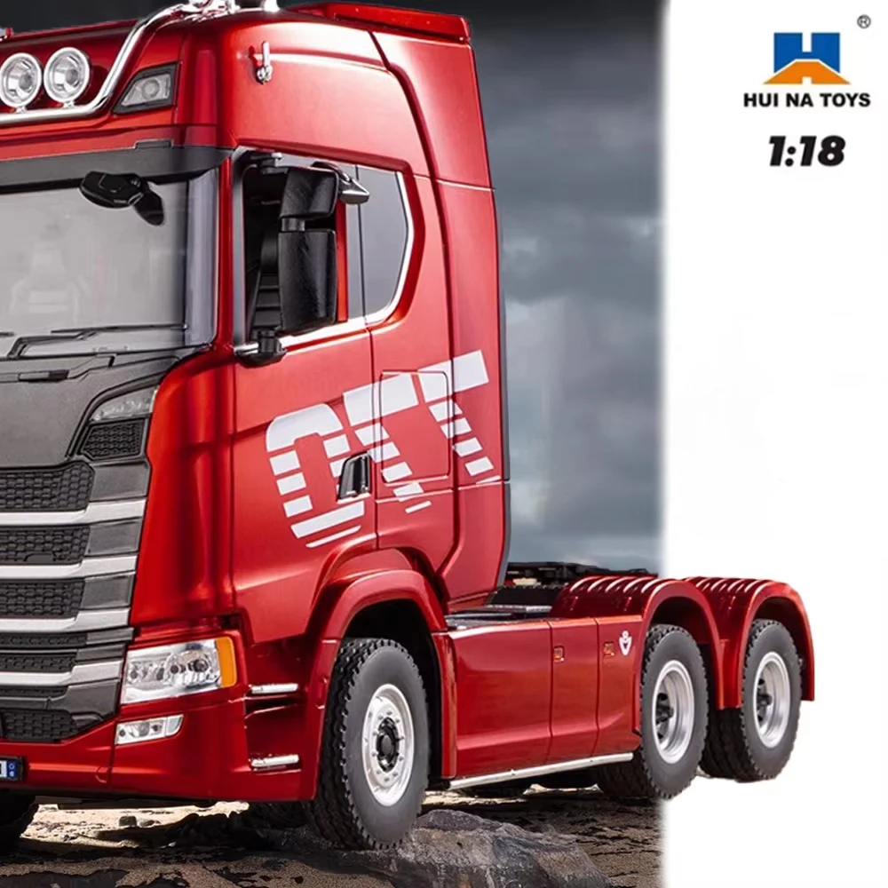 HUINA 1501A 19CH 1/18 RC Truck 1501+1502 770S Legierungs-Transporttraktor 2.4G Ferngesteuertes Baufahrzeug mit Licht und Ton Spielzeug