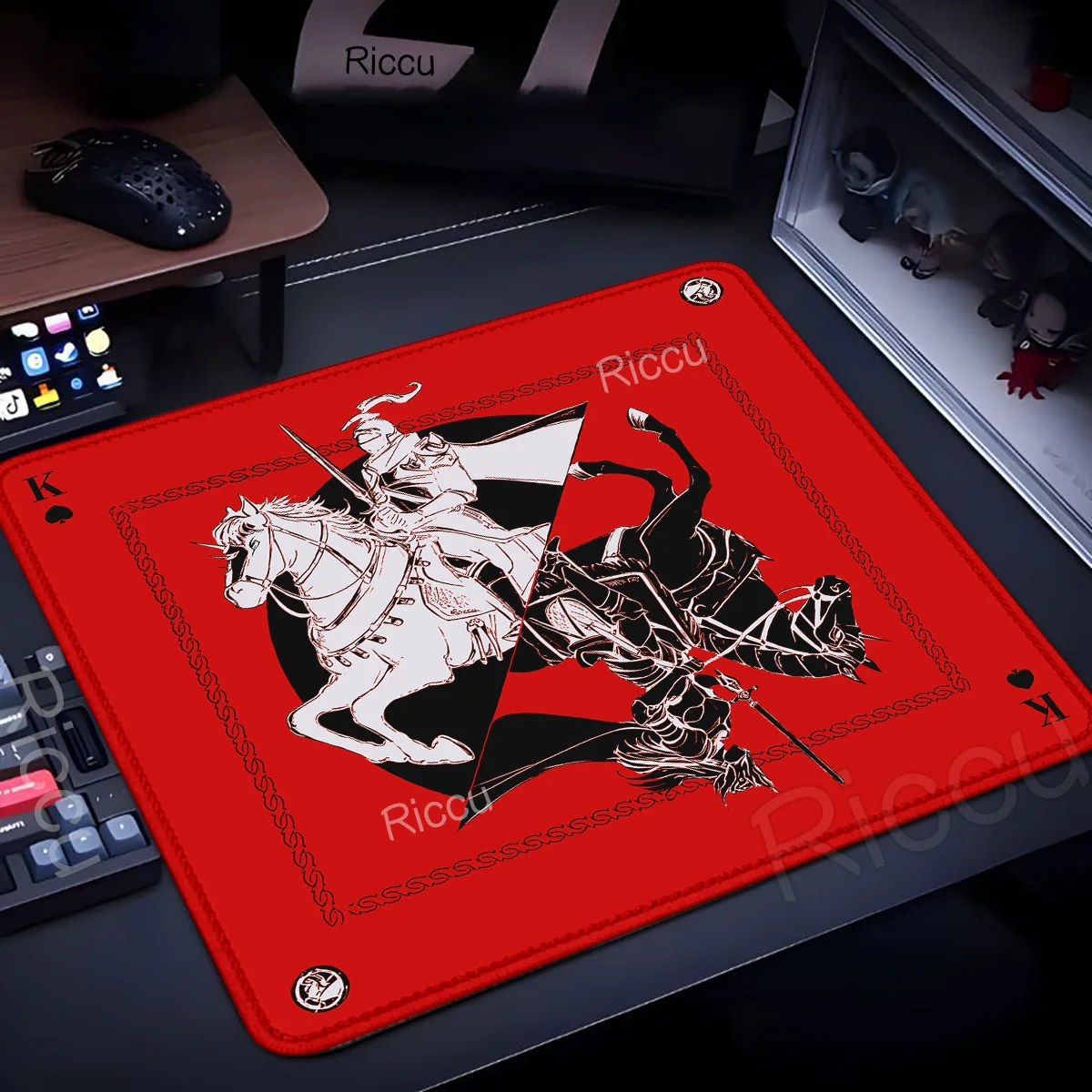 

XL Coaster Poker Knight Mouse Pad Small size Desk Mat Desktop Computer Keyboard 180x220mm MousePad games Office mat Accessories