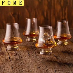 2/4pcs Tasting Glasses Set Of 250ml Lead-free Crystal Glass Whiskey Cup Smelling Wine Glasses Cocktail Glasses Bar Restaurant