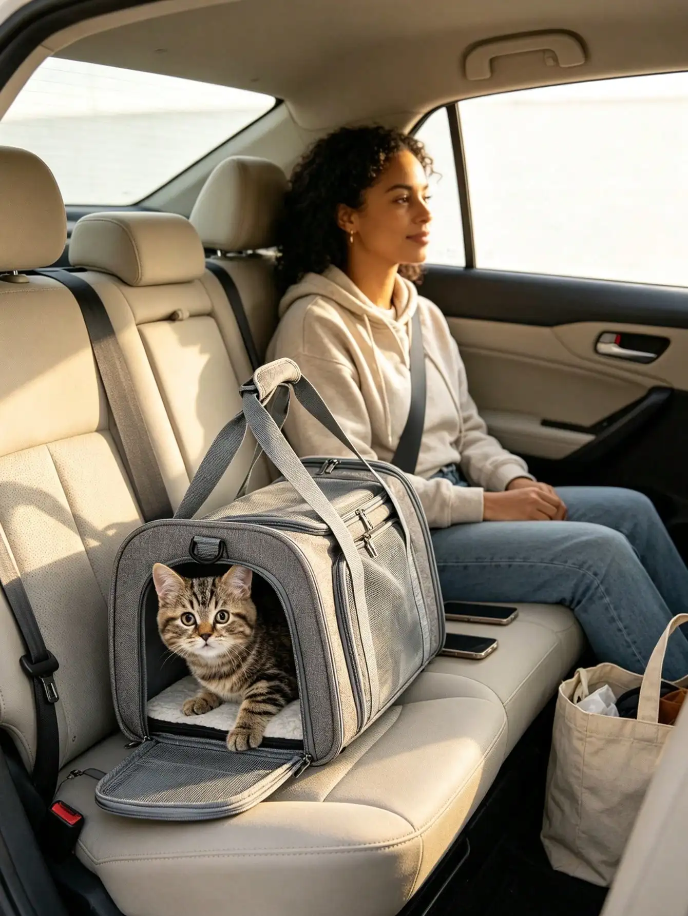 Pet Carrier, Protable And Breathable Pet Travel Carrier Removable Fleece PadCat Carrier, Dog Carrier, Cat Bag Carrier, Cat Travel Carrier, Soft Cat Carrier, Dog Travel Carrier, Pet Travel Carrier, Dog Soft-Sided Carriers sp260325160728507921230