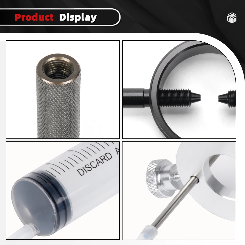 MUGE-Strumento del compressore della molla della forcella per moto e kit di strumenti del livello dell'olio della forcella per la riparazione della sospensione anteriore EM1091