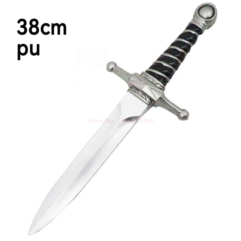 38cm PU Simulation Dagger Children Sword Weapon Movie Cosplay Sword Prop Role Play Gift Safety Weapon Kid Adult Model