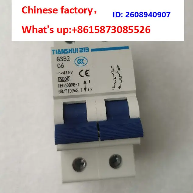 Tianshui 213 mini circuit breaker micro-break GSB2-2P C3101620253240