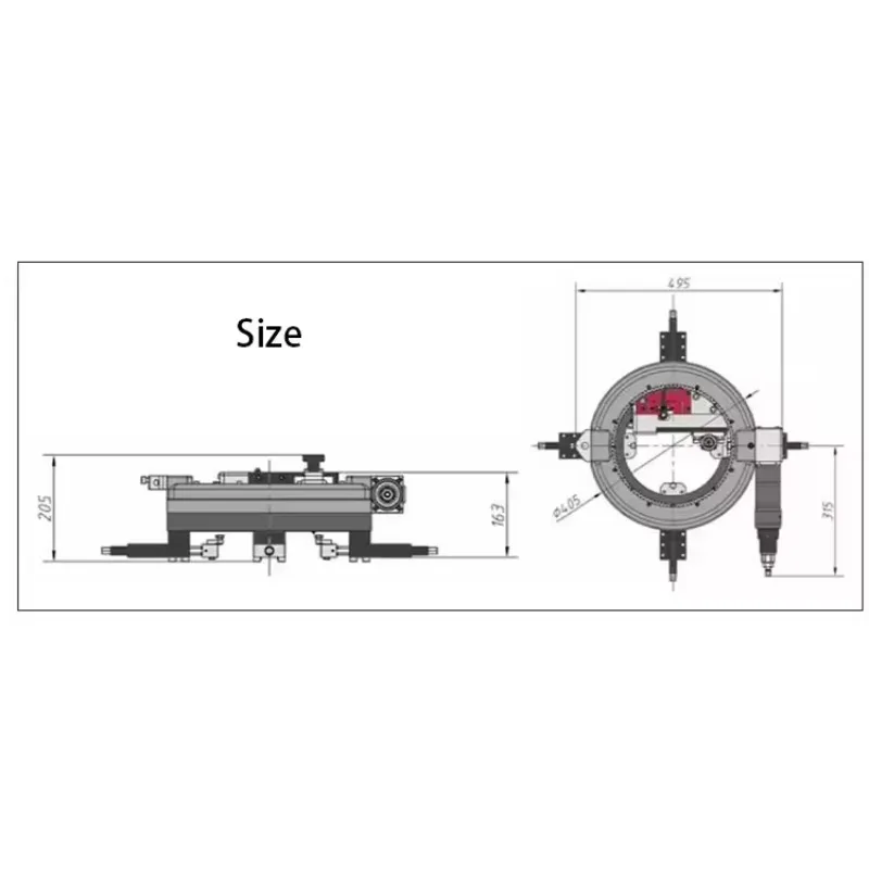 SFP-300 Automatic Feed Portable External Mount Flange Facing Machine For Processing 0